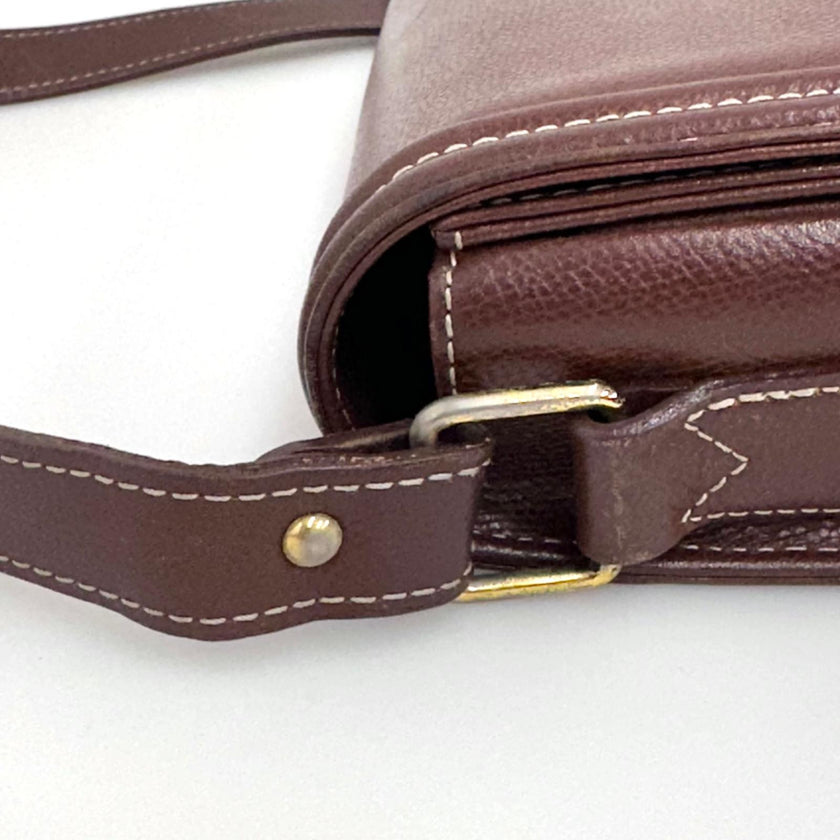 Yves Saint Laurent Borsa Vintage a Spalla in Pelle Marrone