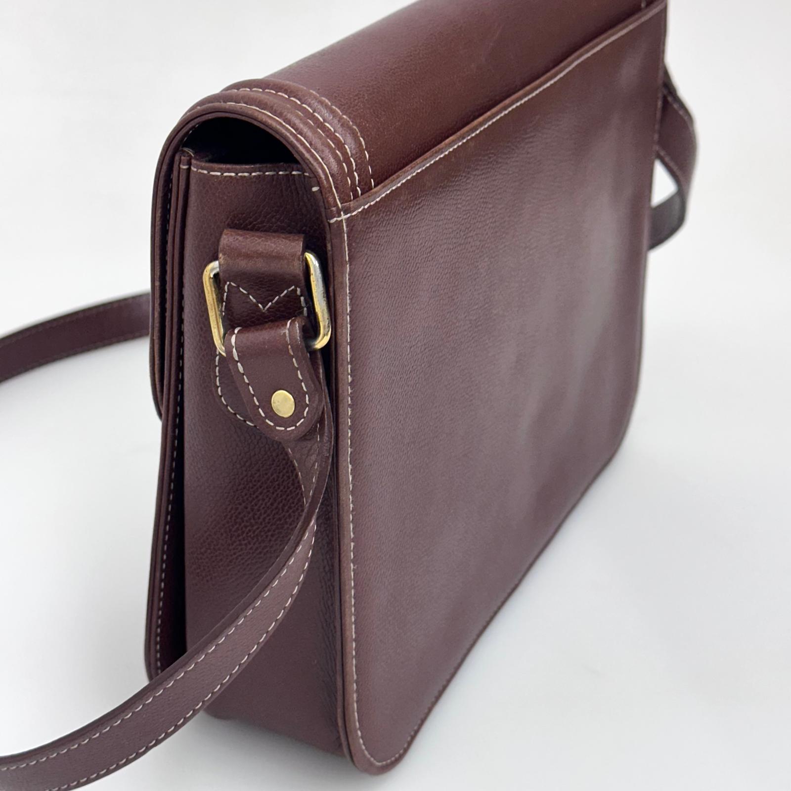 Yves Saint Laurent Borsa Vintage a Spalla in Pelle Marrone