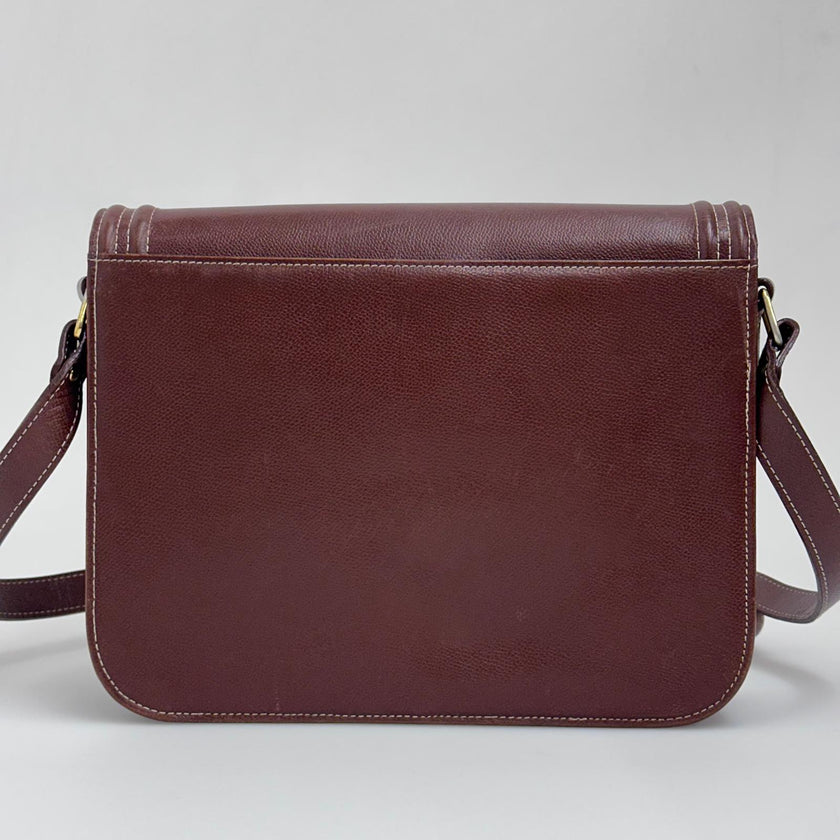 Yves Saint Laurent Borsa Vintage a Spalla in Pelle Marrone