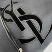 Yves Saint Laurent borsa a spalla maxi monogram canvas nero