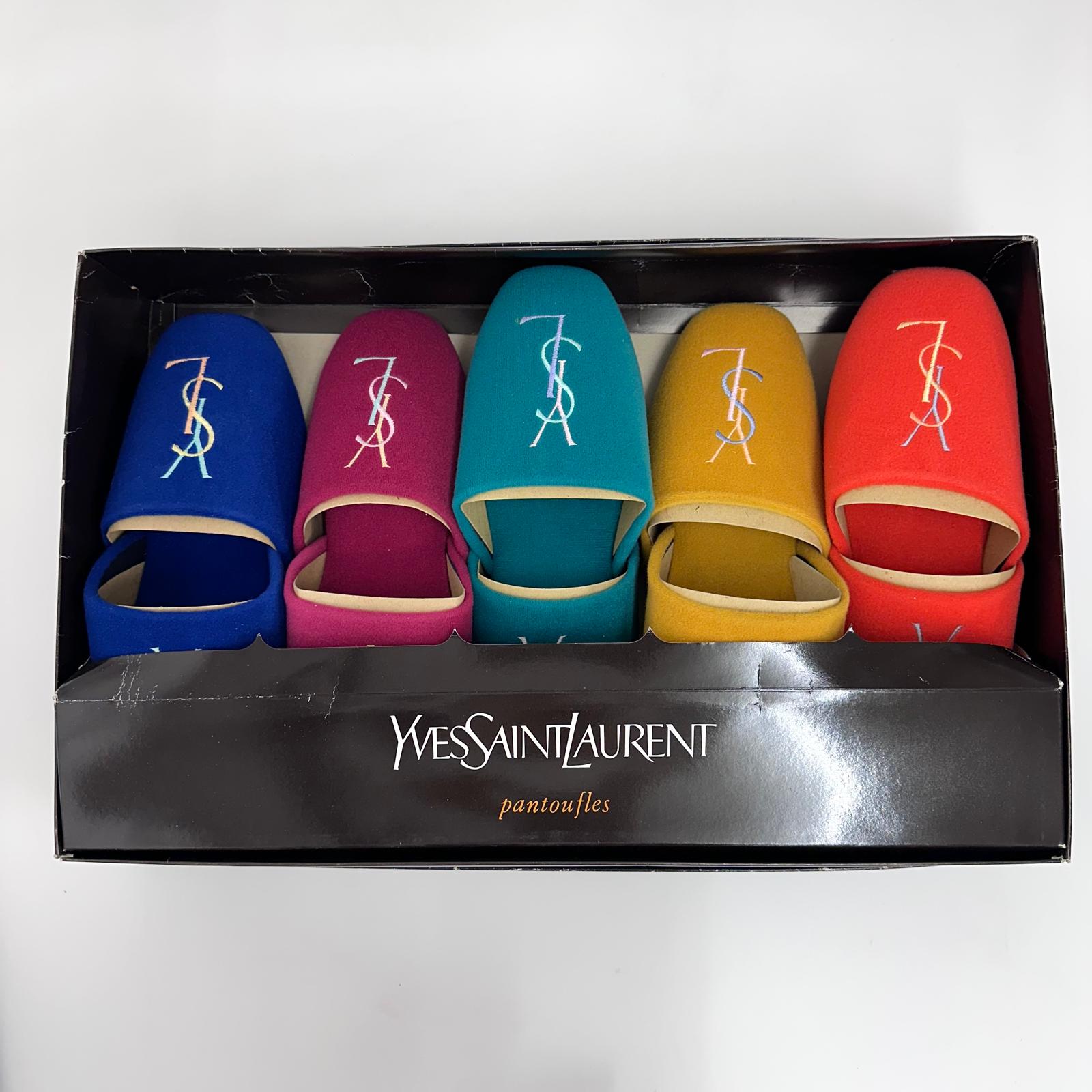 Yves Saint Laurent set pantofole multicolor – nuove – 25,5 cm