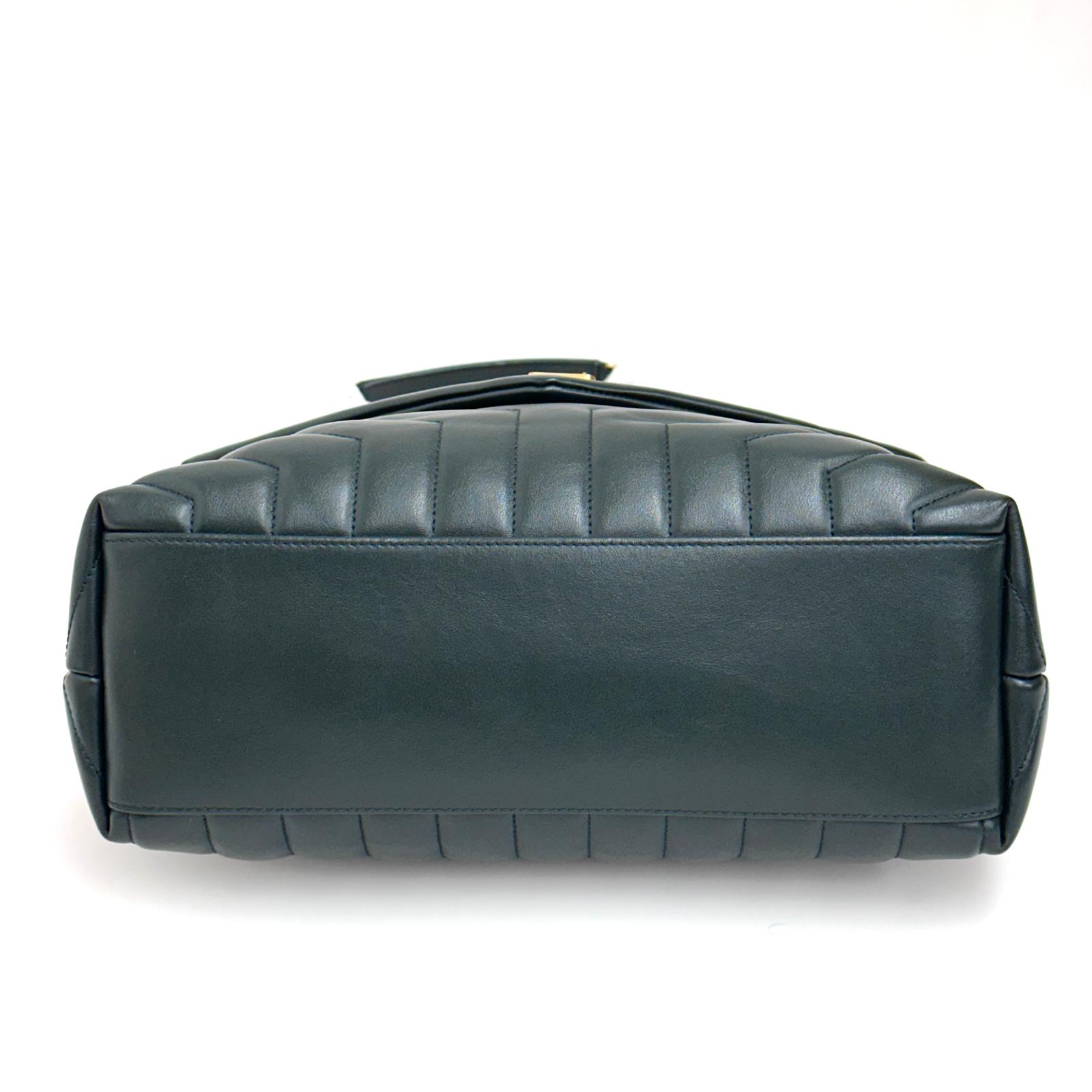 Saint Laurent borsa Lou Lou Large in pelle trapuntata verdone - Nuova