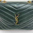 Saint Laurent borsa Lou Lou Large in pelle trapuntata verdone - Nuova