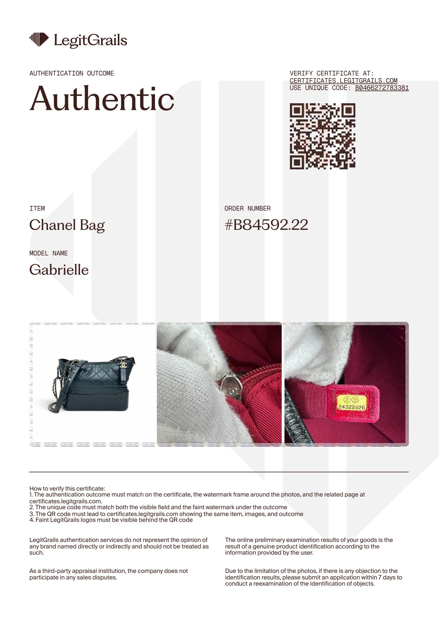 Chanel Borsa Gabrielle Media in Pelle Matelassé Verde Scuro