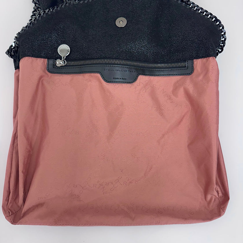 Stella McCartney Borsa Falabella Pieghevole Large Total Black