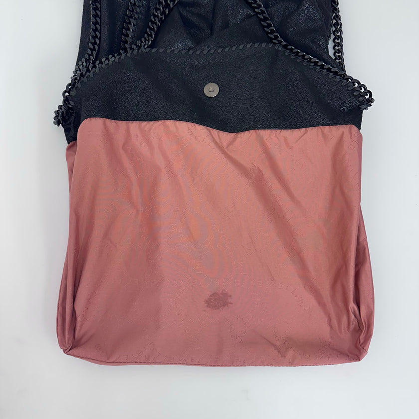 Stella McCartney Borsa Falabella Pieghevole Large Total Black