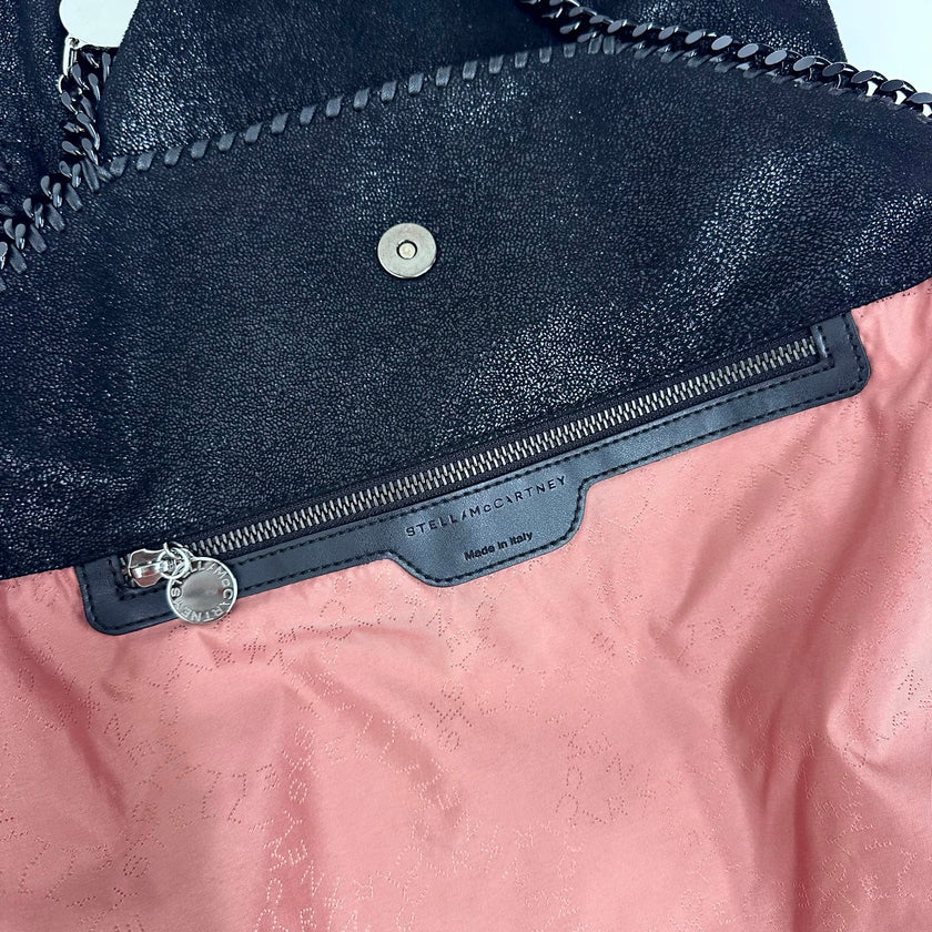 Stella McCartney Borsa Falabella Pieghevole Large Total Black